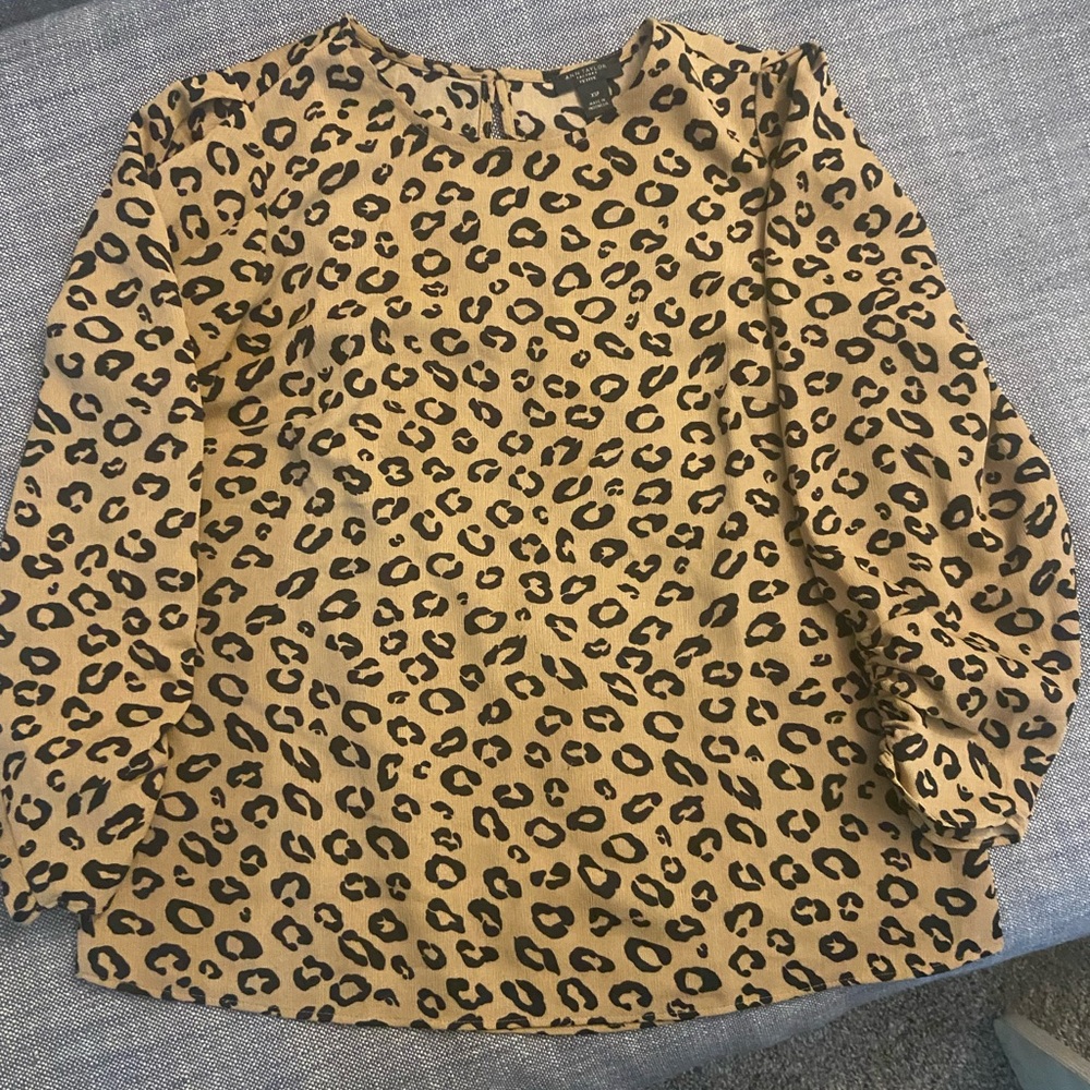 Ann Taylor Factory Leopard Print Blouse